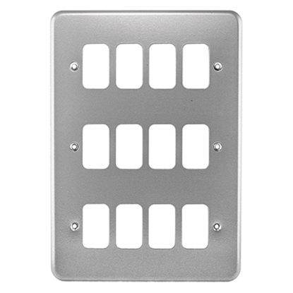 Picture of 12 Gang Front Plate Metalclad