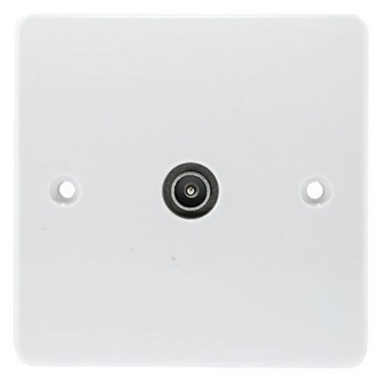 Picture of 1 Gang TV/FM Non-Isolated IEC Male Coaxial Socket