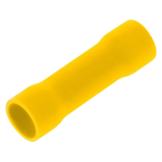 Picture of Pre-Insulated Butt Crimp Terminal -- Yellow - PK100