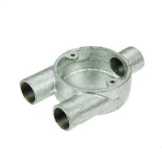 Picture of 20mm 3 Way Y Malleable Conduit Box