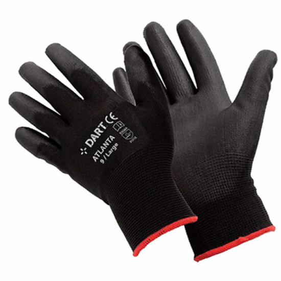 Picture of Black PU Gloves Size M (8)