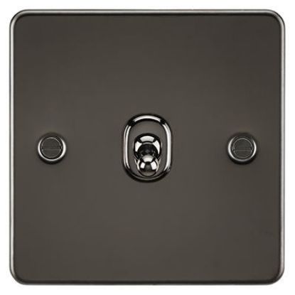 Picture of Flat Plate 10AX 1G Intermediate Toggle Switch - Gunmetal