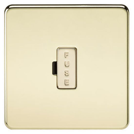 Picture of Screwless 13A Fused Spur Unit - Polished Brass