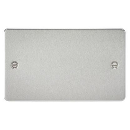 Picture of Flat Plate 2G Blanking Plate - Brushed Chrome