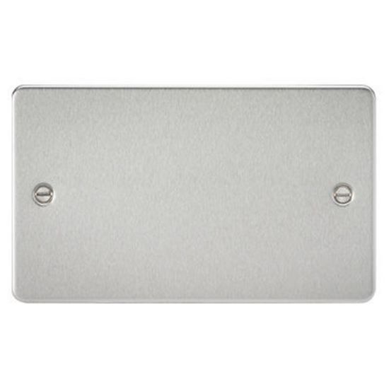 Picture of Flat Plate 2G Blanking Plate - Brushed Chrome