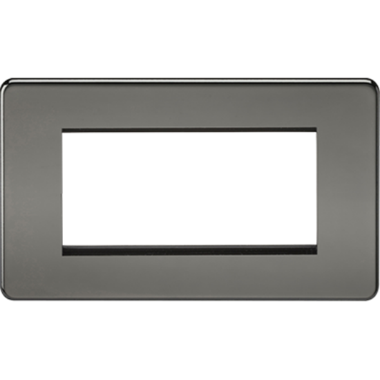 Picture of Screwless 4G Modular Faceplate - Black Nickel