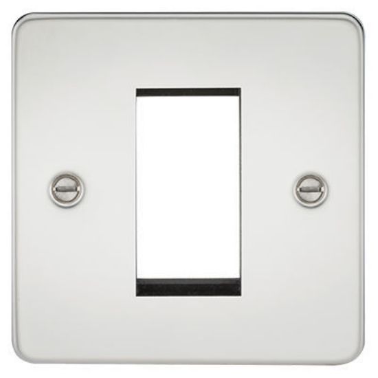 Picture of Flat Plate 1G Modular Faceplate - Polished Chrome