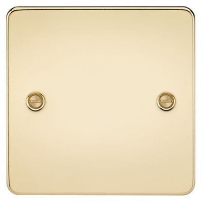 Picture of Flat Plate 1G Blanking Plate - Polished Brass