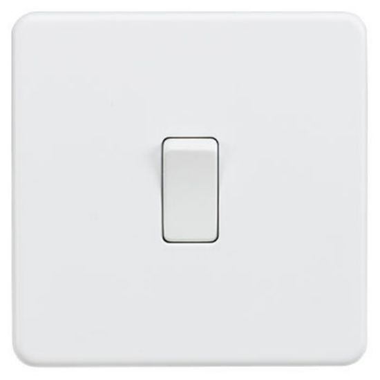 Picture of Screwless 10AX 1G 2-Way Switch - Matt White