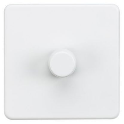 Picture of Screwless 1G 2-Way 10-200W (5-150W LED) Trailing Edge Dimmer - Matt White