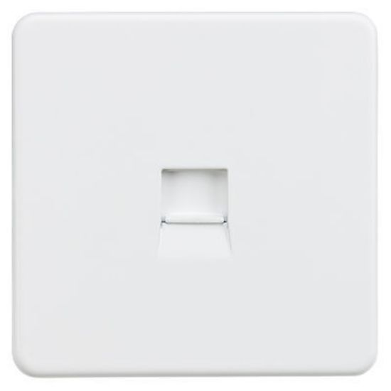 Picture of Screwless Telephone Extension Socket - Matt White