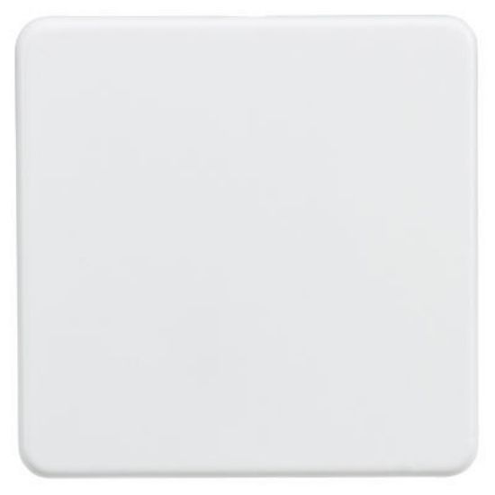 Picture of Screwless 1G Blanking Plate - Matt White