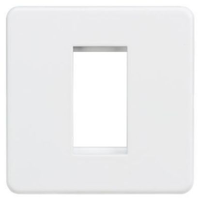 Picture of Screwless 1G Modular Faceplate - Matt White