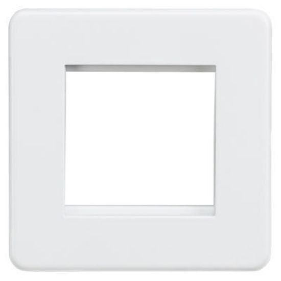 Picture of Screwless 2G Modular Faceplate - Matt White