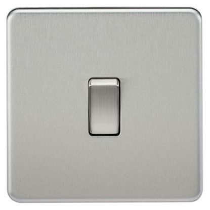 Picture of Screwless 10AX 1G 2-Way Switch - Brushed Chrome