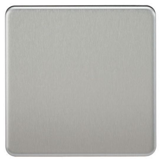 Picture of Screwless 1G Blanking Plate - Brushed Chrome