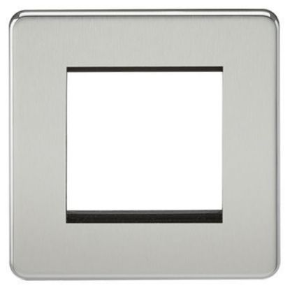 Picture of Screwless 2G Modular Faceplate - Polished Chrome