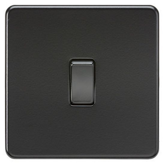 Picture of Screwless 20A 1G DP Switch - Matt Black