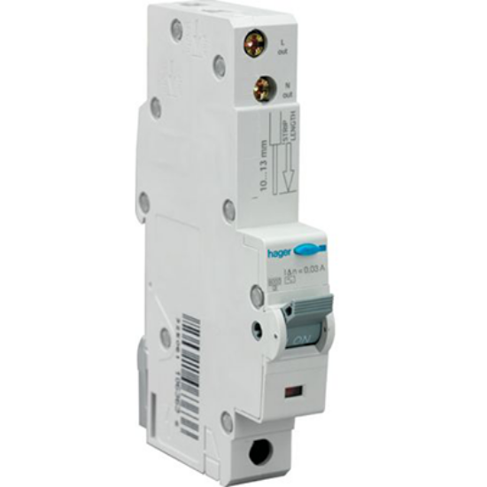 Picture of 6A Single Pole C Curve 10kA Type A RCBO