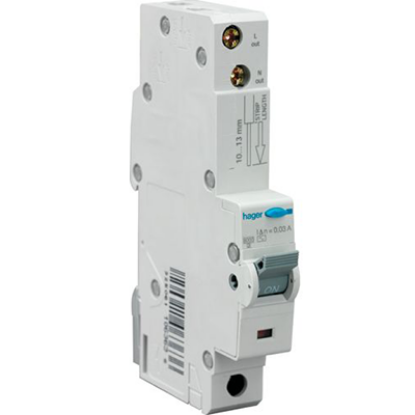 Picture of 20A Single Pole C Curve 10kA Type A RCBO