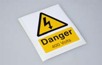 Picture of SES WLVTLF6YB DANGER 400V Label Roll=100