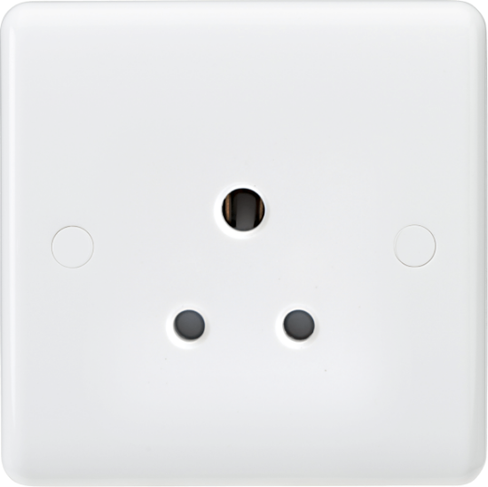 Picture of Curved Edge 5A Unswitched Round Pin Socket