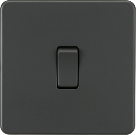 Picture of Screwless 10AX 1G 2-Way Switch - Anthracite