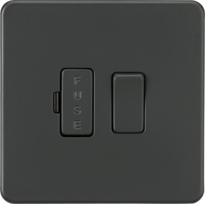 Picture of Screwless 13A Switched Fused Spur Unit - Anthracite