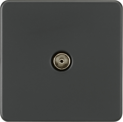 Picture of Screwless 1G TV Outlet (Non-Isolated) - Anthracite