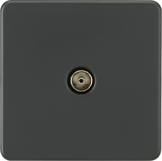 Picture of Screwless 1G TV Outlet (Non-Isolated) - Anthracite