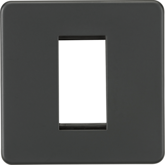 Picture of Screwless 1G Modular Faceplate - Anthracite