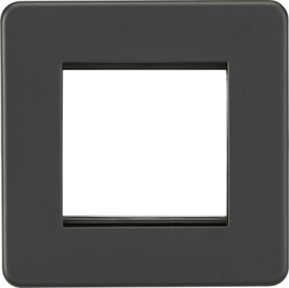 Picture of Screwless 2G Modular Faceplate - Anthracite