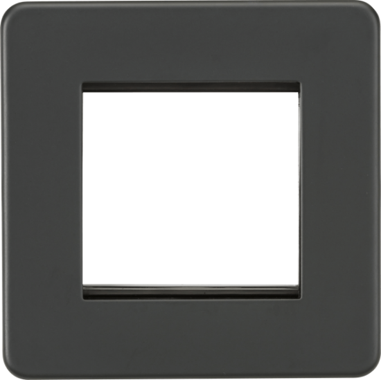 Picture of Screwless 2G Modular Faceplate - Anthracite