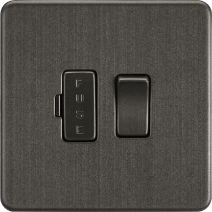 Picture of Screwless 13A Switched Fused Spur Unit - Smoked Bronze