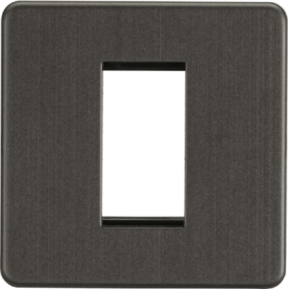 Picture of Screwless 1G Modular Faceplate - Smoked Bronze