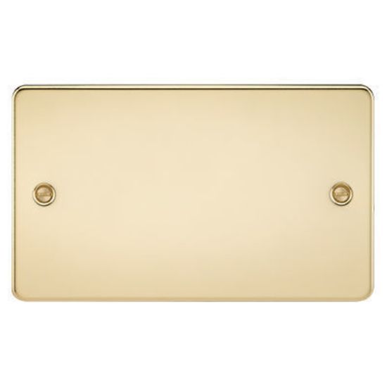 Picture of Flat Plate 2G Blanking Plate - Polished Brass