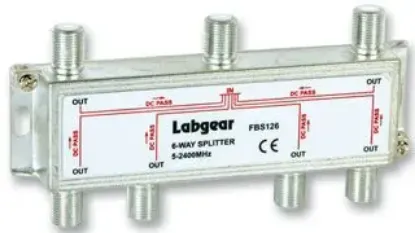 Picture of 6-way 5-2400MHz Broadband Metal Compact Splitter LABGEAR