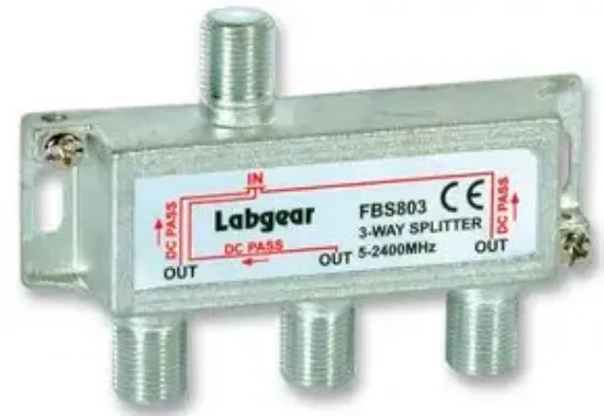 Picture of 3-way 5-2400MHz Broadband Metal Compact Splitter LABGEAR