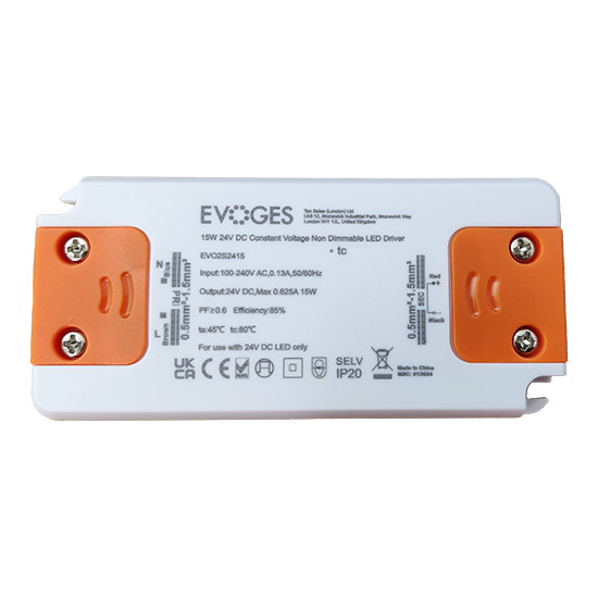 Picture of 15W 24V DC Constant Voltage Non-Dimmable LED Driver 