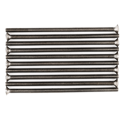 Picture of Pack of 10 - M3.5 x 75mm Long Raised-Head Countersunk Electrical Fixing Screws - Black Nickel 