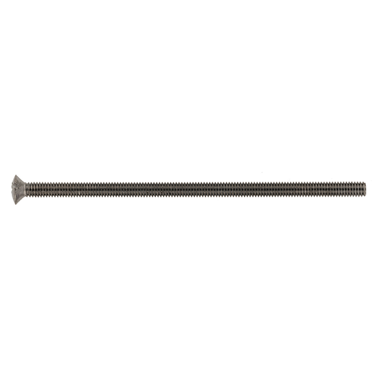 Picture of Pack of 10 - M3.5 x 75mm Long Raised-Head Countersunk Electrical Fixing Screws - Black Nickel 