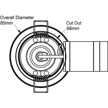 Picture of Latitude GU10 Fire Rated Downlight IP20