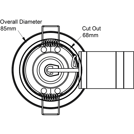 Picture of Latitude GU10 Fire Rated Downlight IP20