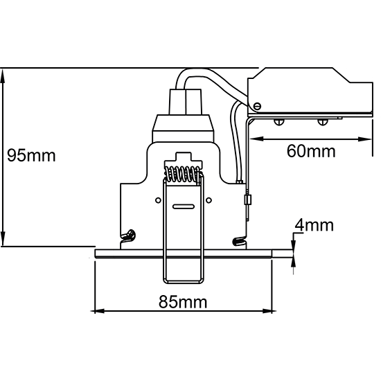 Picture of Latitude GU10 Fire Rated Downlight IP65 