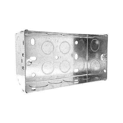 Picture of 2 Gang 47mm Metal Back Box