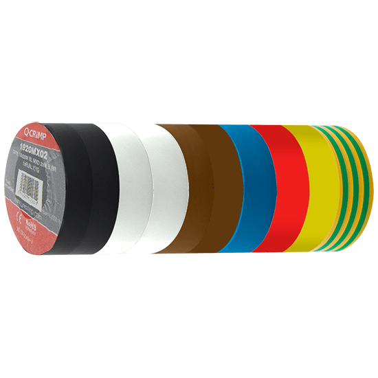 Picture of 10 Pack Mixed Colours PVC Tape 