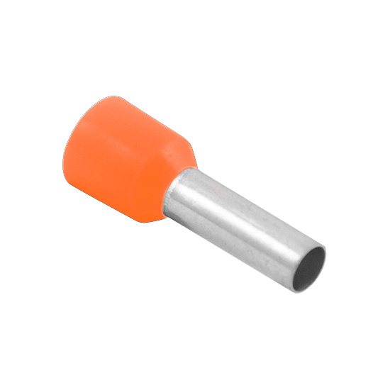 Picture of Orange Bootlace Ferrule Single 4mm