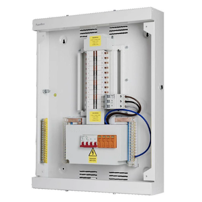 Picture of Three Way 125A 3 Phase Distribution Board c/w Main Switch & SPD 
