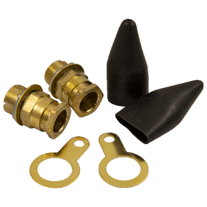 Picture of CXT20S Brass Cable Gland 20mm IP66 (2-Pack)