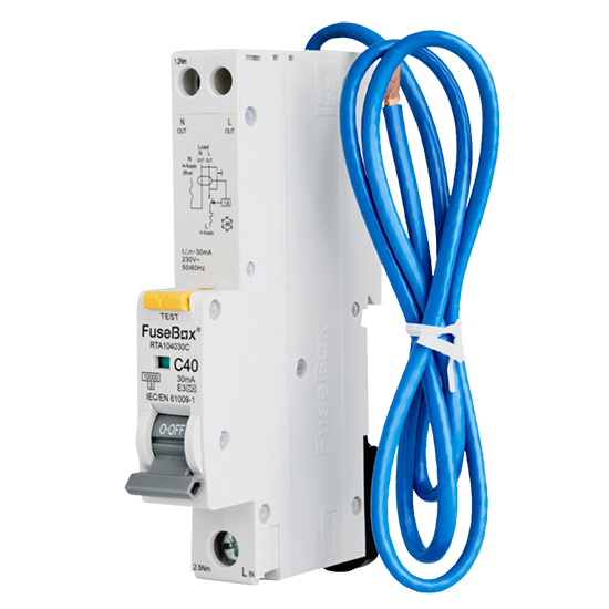 Picture of RTA104030C 10kA 40A 30MA C Curve Type A RCBO 